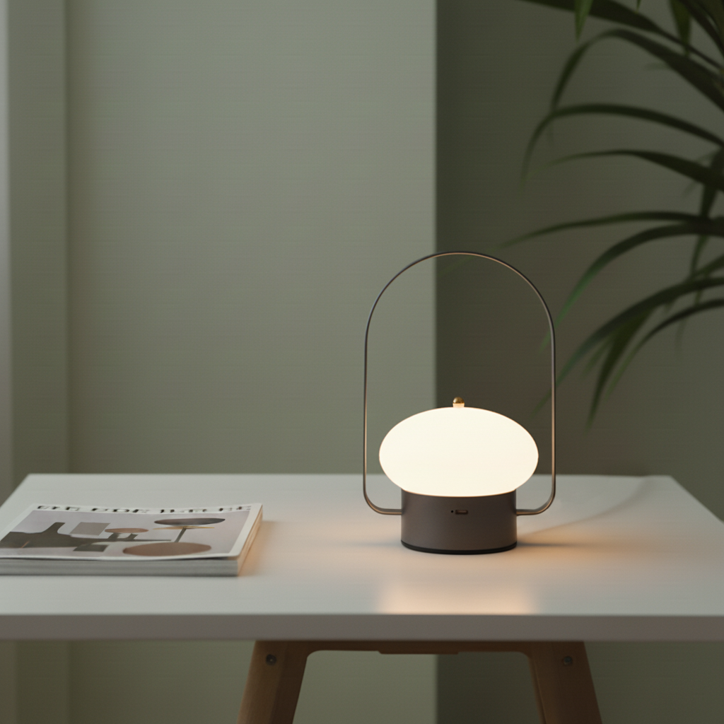 BRUMA | Lámpara LED portátil, con regulador de intensidad y temperatura