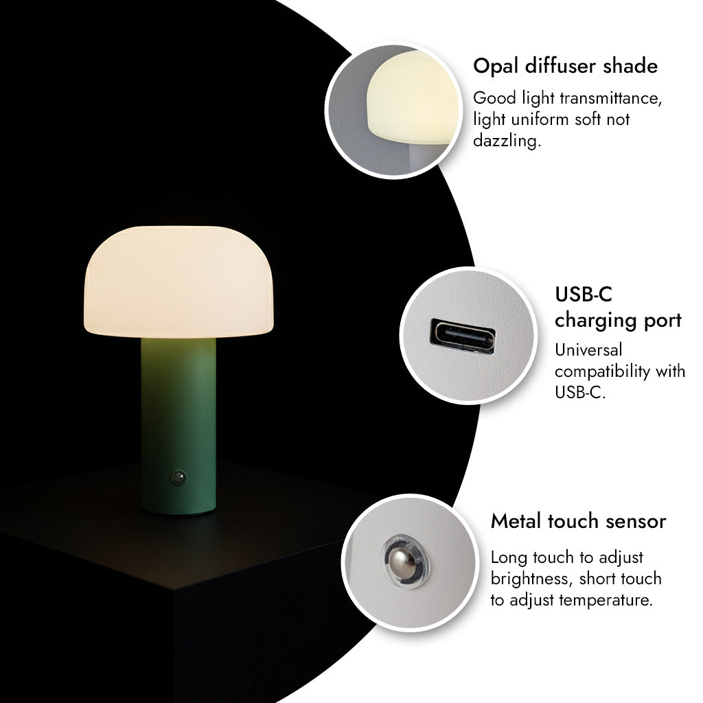 LUNA | Regulable en intensidad y temperatura, USB-C