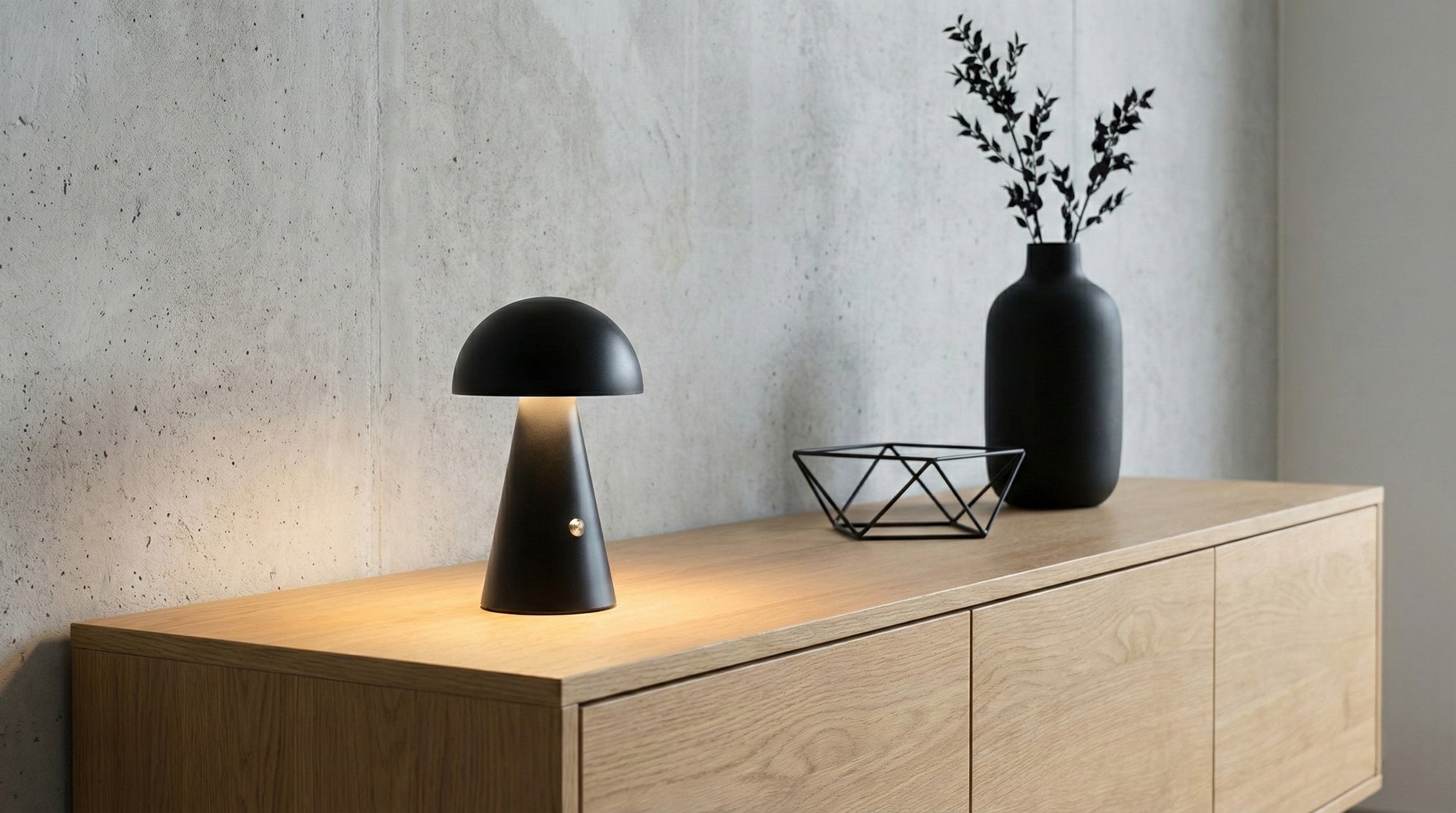 MYKO | Lámpara seta Inalámbrica: Diseño Icónico y luz de ambiente