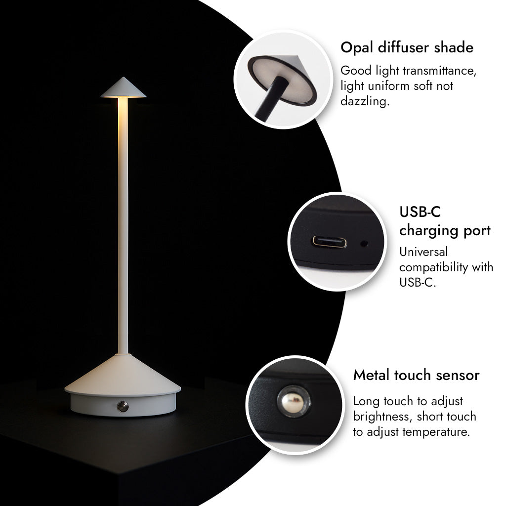 NOVA | Regulable en intensidad y temperatura, USB-C